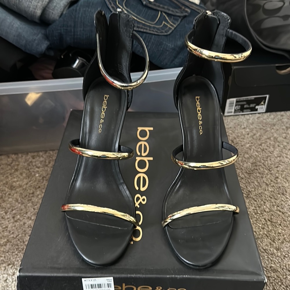 Bebe Berdine High Heel Sandals- Size 8